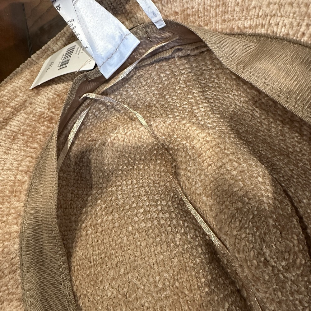 Anthropologie Velvet Floppy Soft Chenille Sun Hat Taupe‎ One Size Adjustable NWT - Picture 9 of 12
